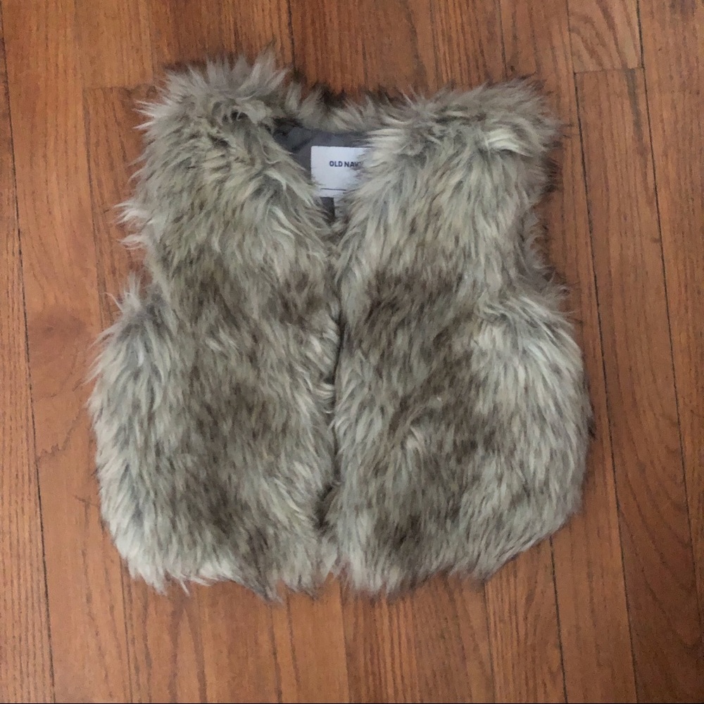 Sz 5T Old Navy Fur Vest